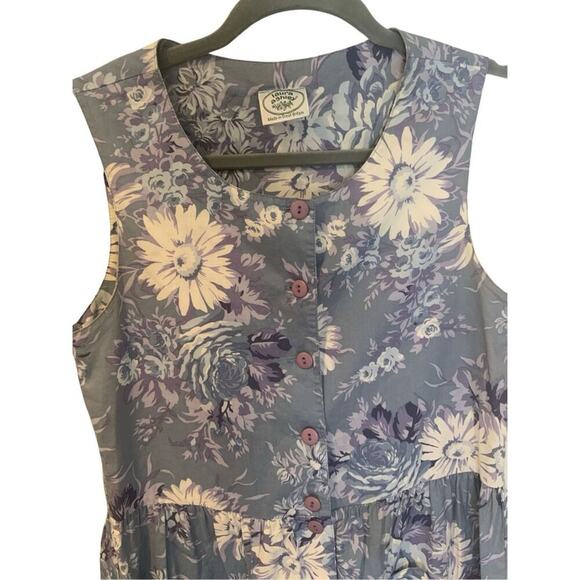 Laura Ashley Vintage Floral Cotton Jumpsuit - Picture 6 of 12